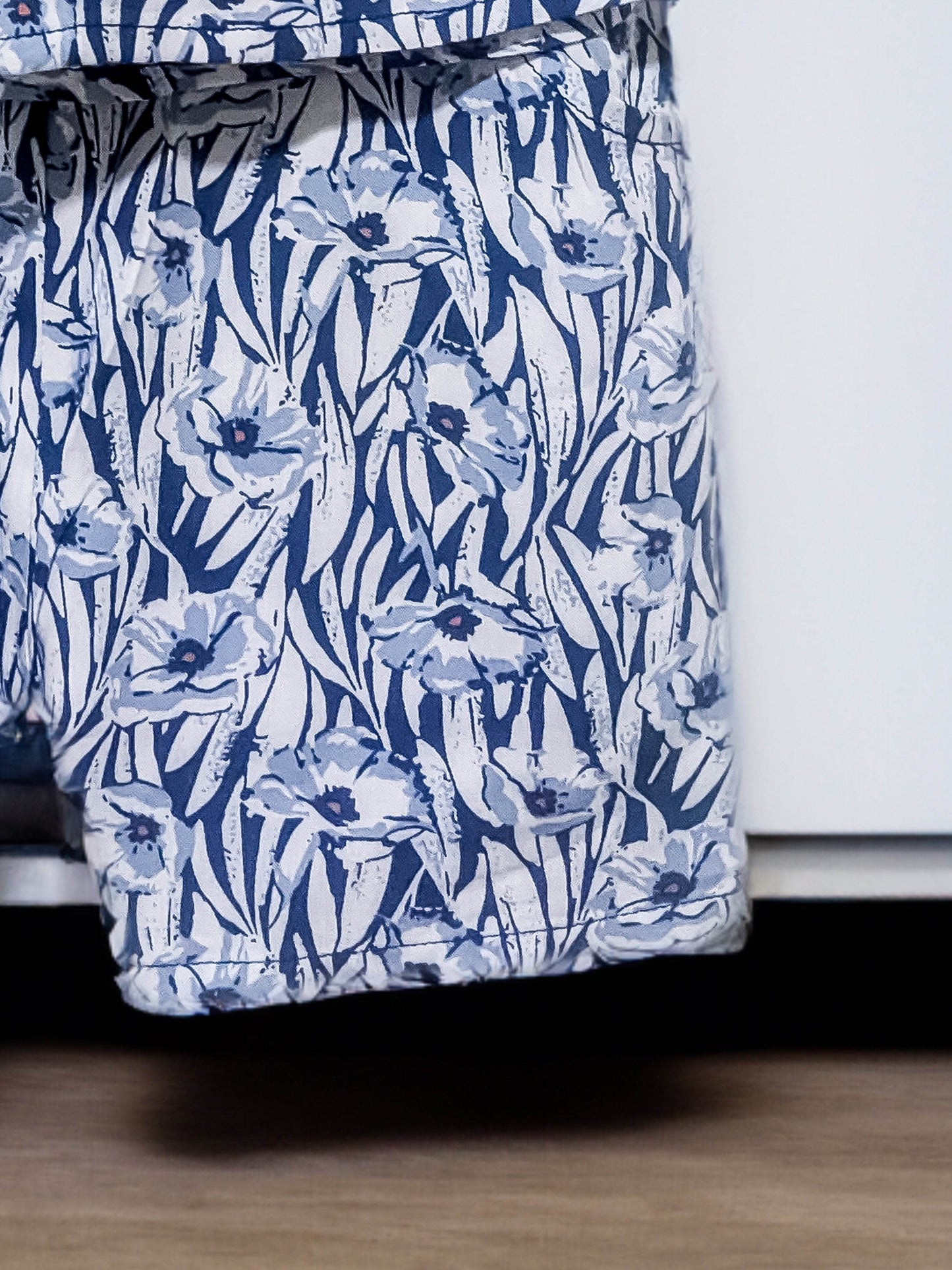 Modern Blue Pattern Kids' Tee and Shorts Set: Trendy Style for Little Fashionistas! - IRRAKIDS