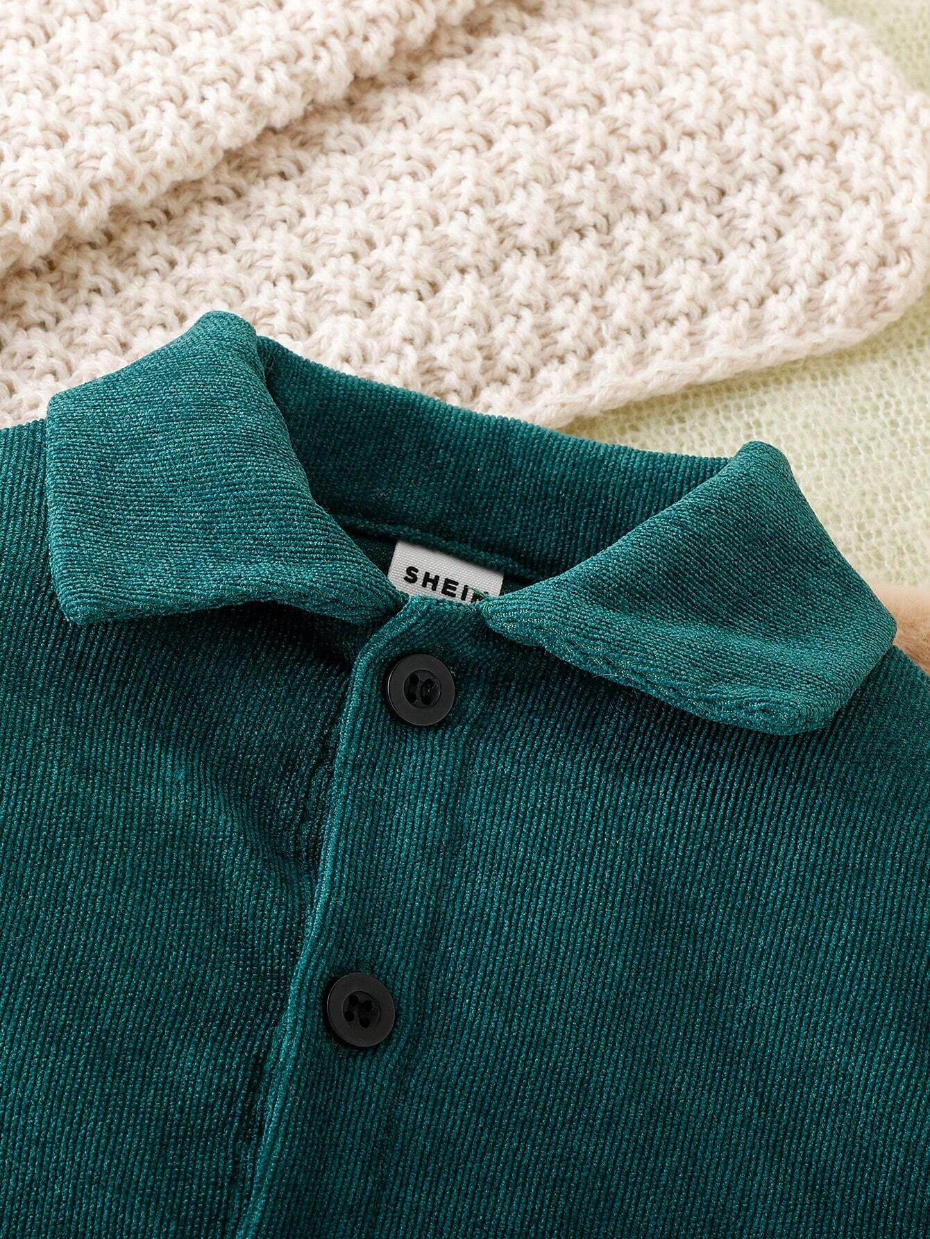 Toddler 2 Piece Set Flap Pocket Shirt & Pants With Tee - IRRAKIDS
