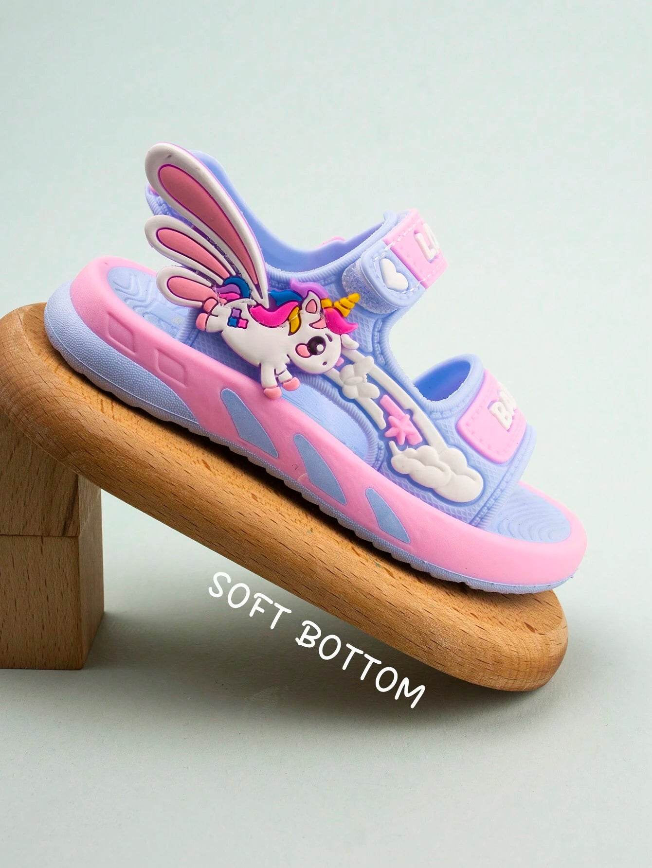 Girls' sandals with cartoon designs. Comfortable and simple summer sandals. - IRRAKIDS