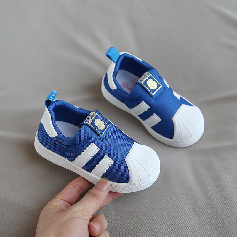 Xiaoliubao Toddler Sneakers – Anti-Collision Shell Toe Shoes for Boys & Girls
