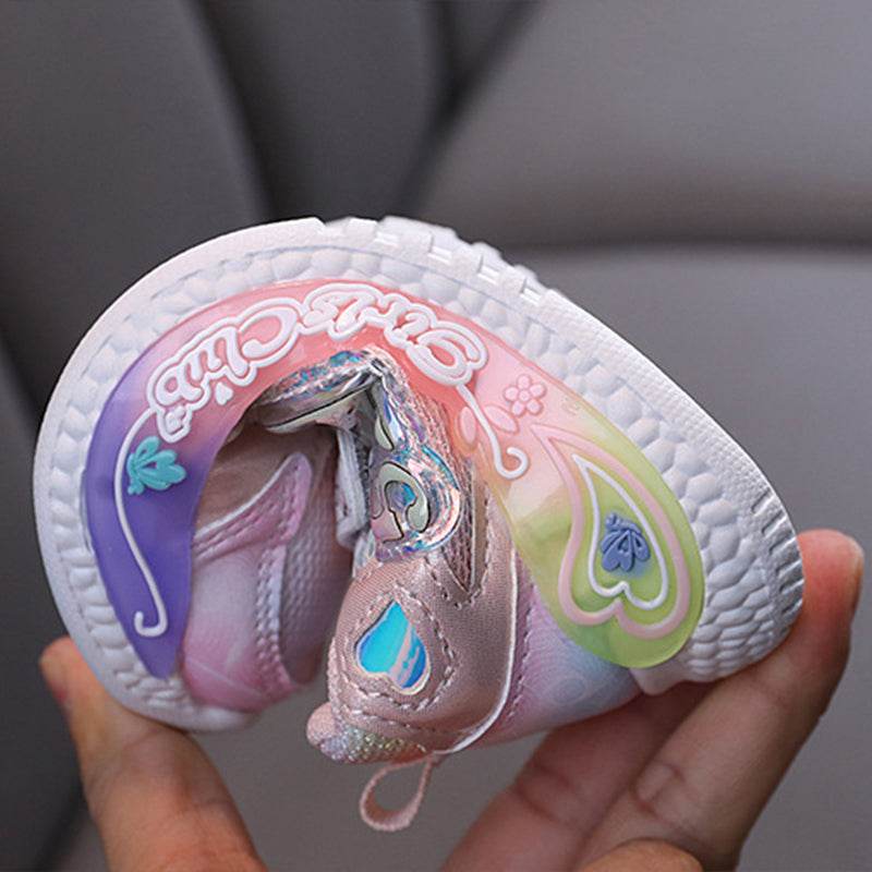 2023 New Breathable Girls LED Lighting Shoes Casual Sports Shoes - IRRAKIDS