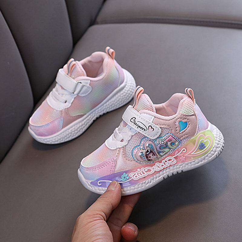 2023 New Breathable Girls LED Lighting Shoes Casual Sports Shoes - IRRAKIDS