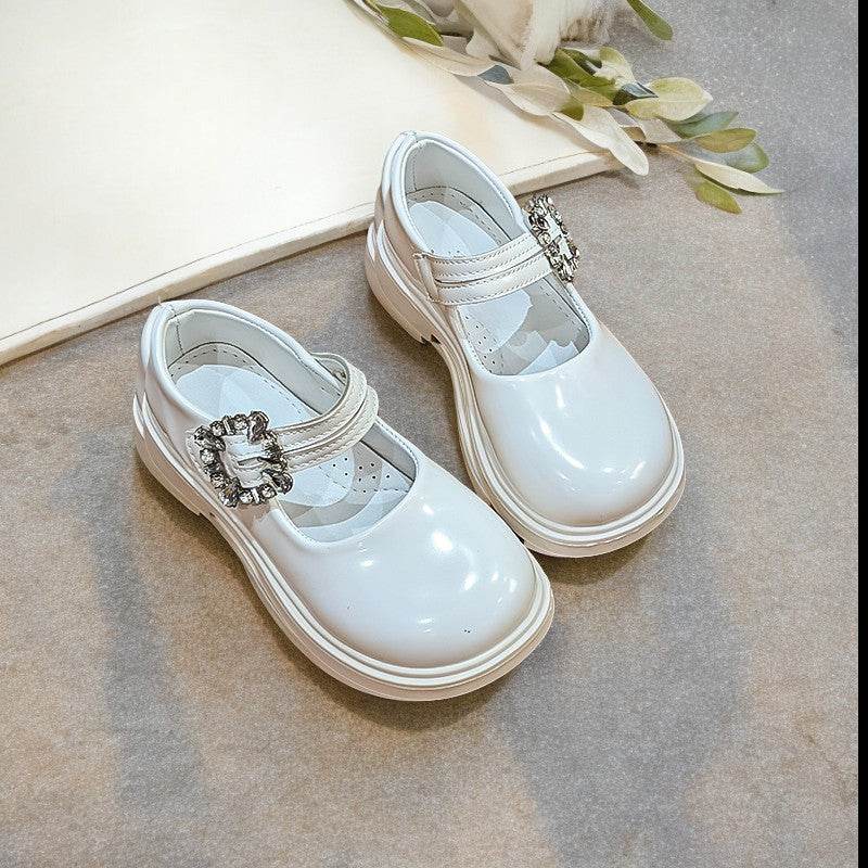 Sleek and Stylish: Glossy Leather Shoes for Fashionable Girls - IRRAKIDS
