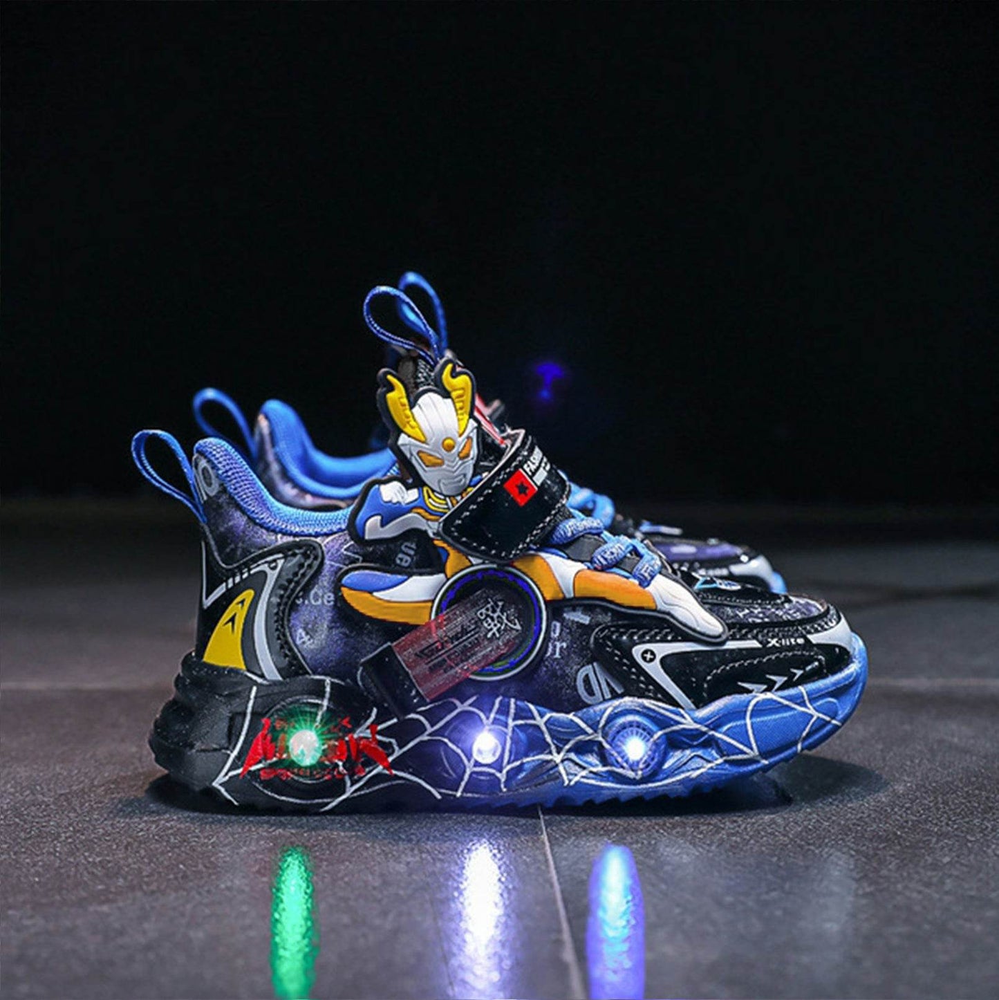 Superhero Glow: Modern LED-Lit Kids Shoes for Style-Savvy Young Heroes - IRRAKIDS