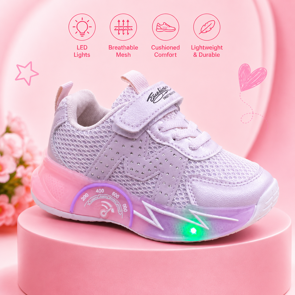 SparkStep™ Kids LED Light-Up Sneakers – Comfort, Style & Magic in Every Step