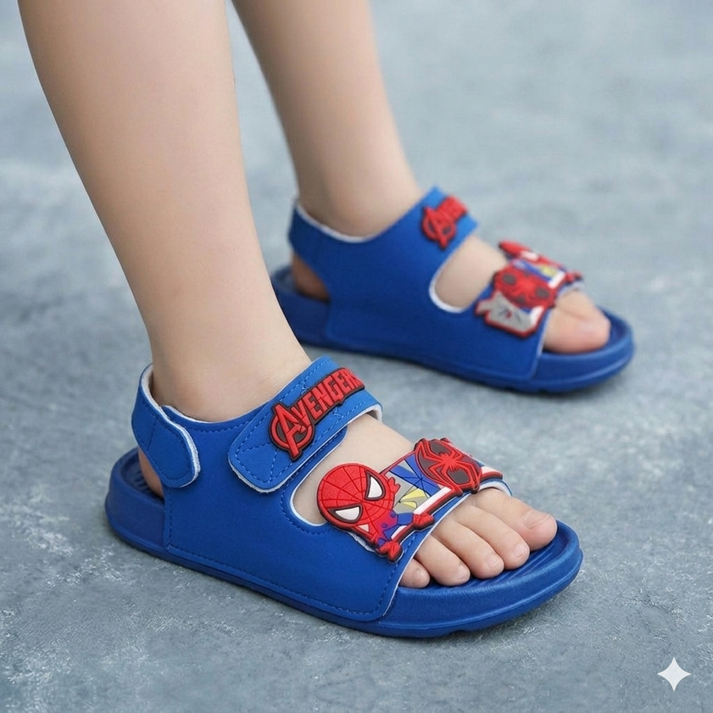 Sandales d'été pour enfants – Confort léger avec motif araignée
