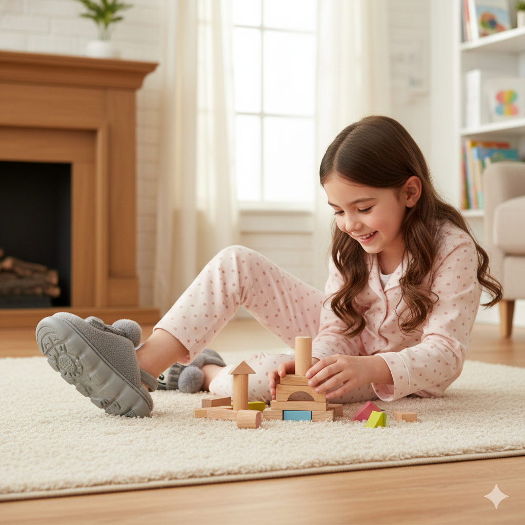 "Warm Cartoon Winter Slippers for Kids - Comfort and Fun in Every Step!"