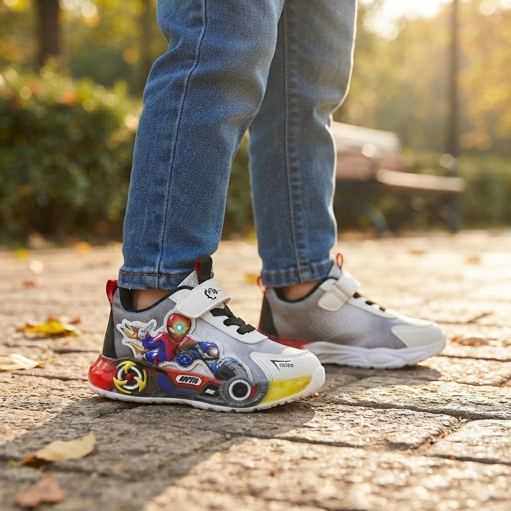 Baskets lumineuses Spider-Man pour enfants