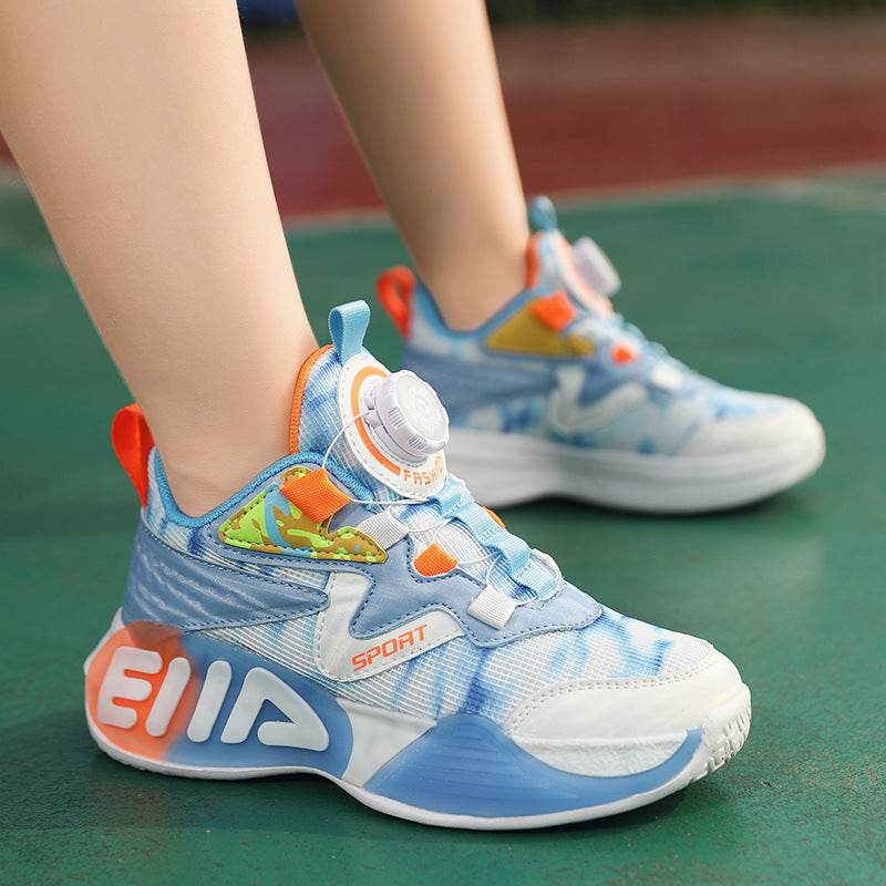 ED Light-Up Kids Sneakers with Slip-On Rotary Buckle – Comfortable, Durable, Non-Slip All-Season Shoes for Boys & Girls - IRRAKIDS