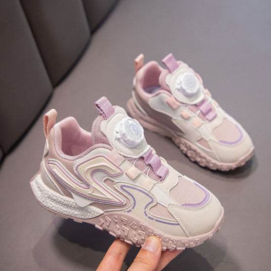 Kids' Swivel-Button Sneakers - Comfort and Style in One Step! - IRRAKIDS