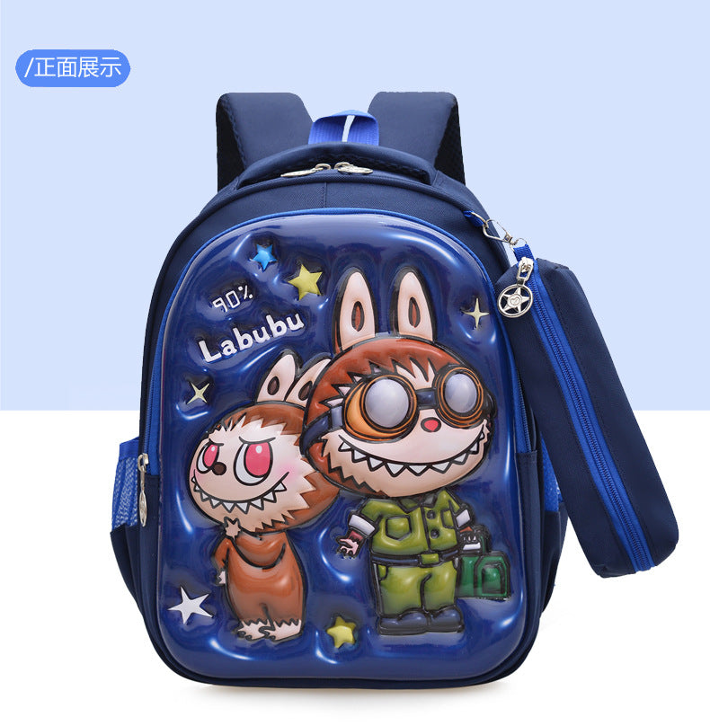 2025 Labubu Kids School Backpack – Korean Style Large-Capacity Student Bag for Boys & Girls, Kindergarten & Primary