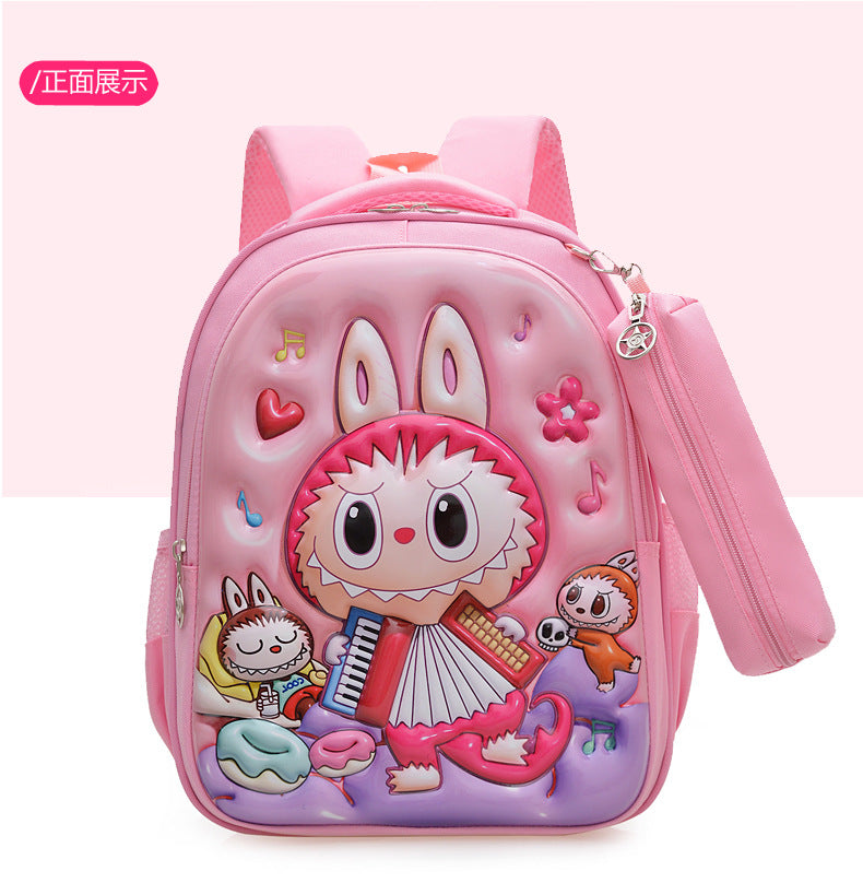 2025 Labubu Kids School Backpack – Korean Style Large-Capacity Student Bag for Boys & Girls, Kindergarten & Primary