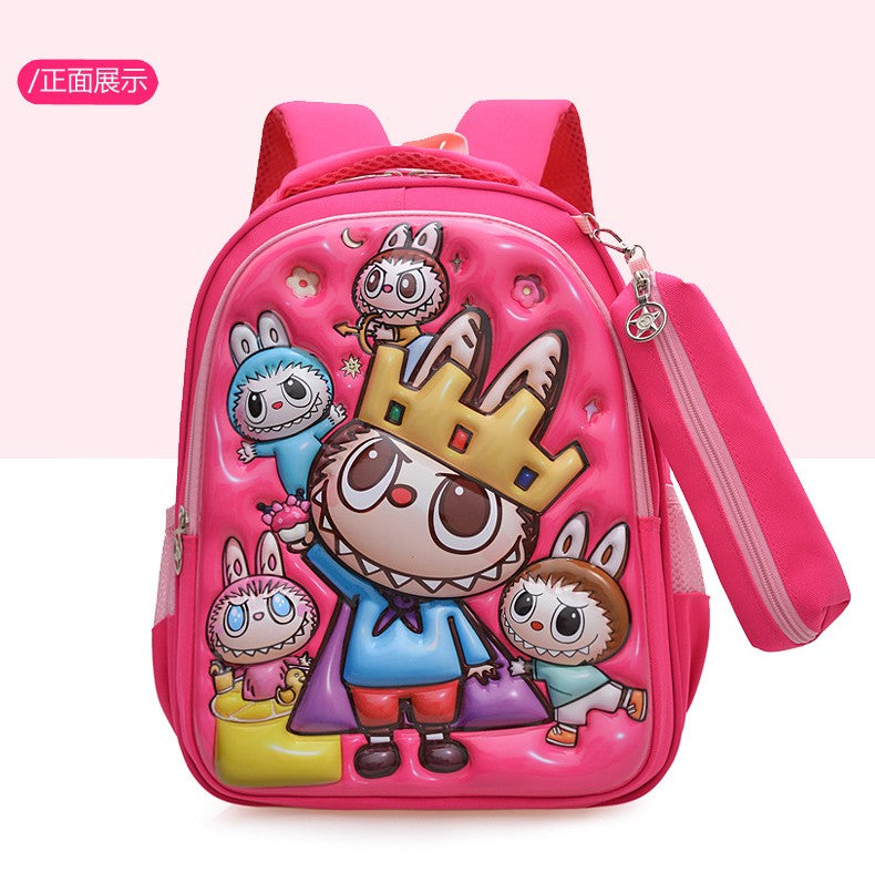 2025 Labubu Kids School Backpack – Korean Style Large-Capacity Student Bag for Boys & Girls, Kindergarten & Primary