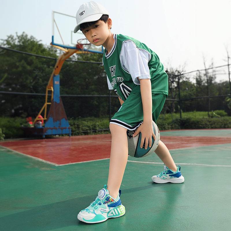 ED Light-Up Kids Sneakers with Slip-On Rotary Buckle – Comfortable, Durable, Non-Slip All-Season Shoes for Boys & Girls - IRRAKIDS