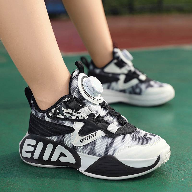 ED Light-Up Kids Sneakers with Slip-On Rotary Buckle – Comfortable, Durable, Non-Slip All-Season Shoes for Boys & Girls - IRRAKIDS