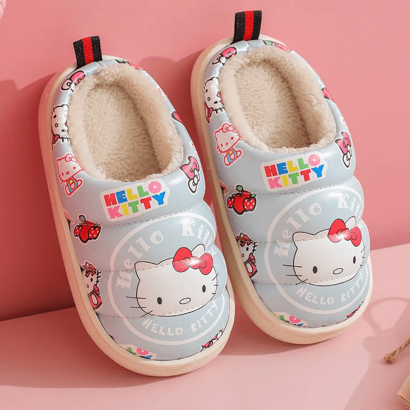 Hello Kitty Cozy Cotton Slippers: Adorable Autumn-Winter Indoor Delight for Kids! - IRRAKIDS