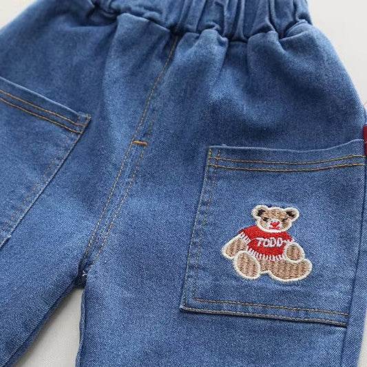 Stylish Kids Set (2 Pcs) - A Combination of Comfort and Style with Cute Cartoon Graphics! - IRRAKIDS
