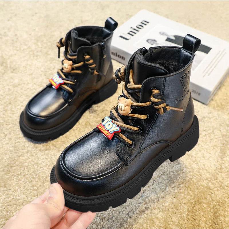 Charming English-Style Short Boots for Stylish Kids - Perfect Fall Footwear for Boys and Girls - IRRAKIDS