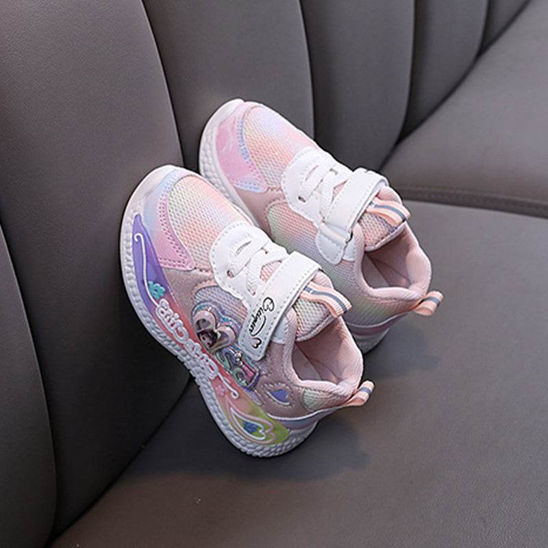 2023 New Breathable Girls LED Lighting Shoes Casual Sports Shoes - IRRAKIDS