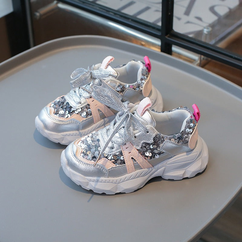 Nouvelles baskets pour filles 2025, jolies chaussures de course, chaussures de princesse, semelle souple antidérapante.
