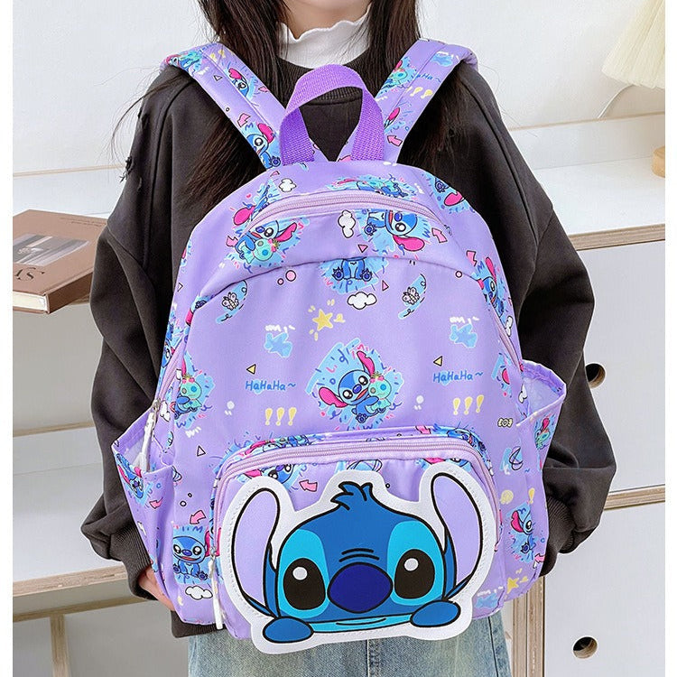 Cute Cartoon Stitch Backpacks – Perfect for Kindergarten & First Section Kids 🎒✨
