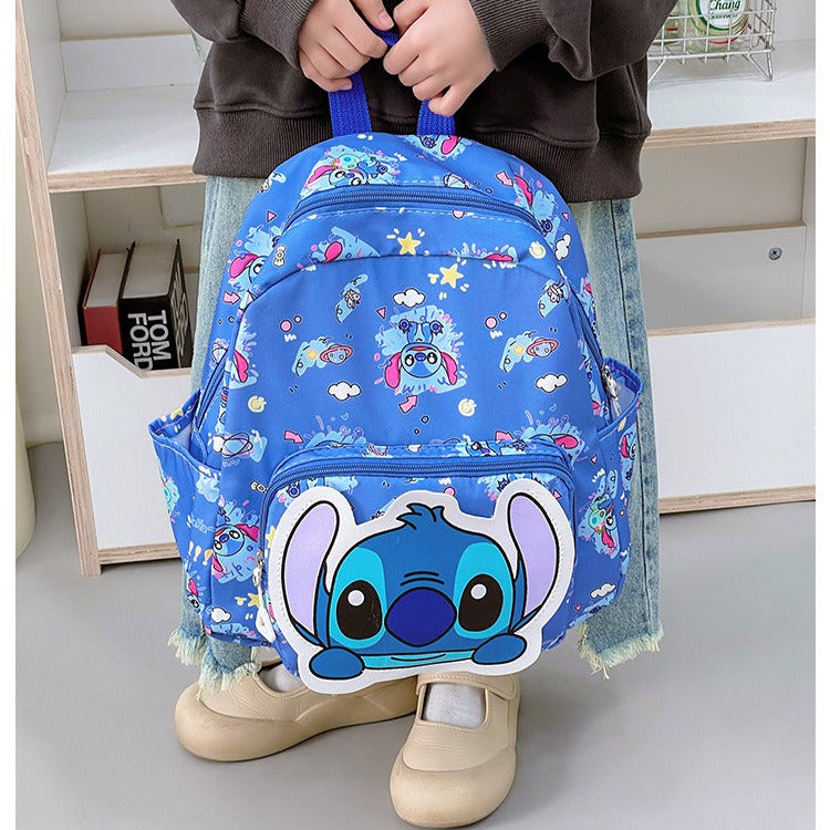 Cute Cartoon Stitch Backpacks – Perfect for Kindergarten & First Section Kids 🎒✨