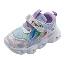Girls' shoes with LED lights, comfortable and stylish