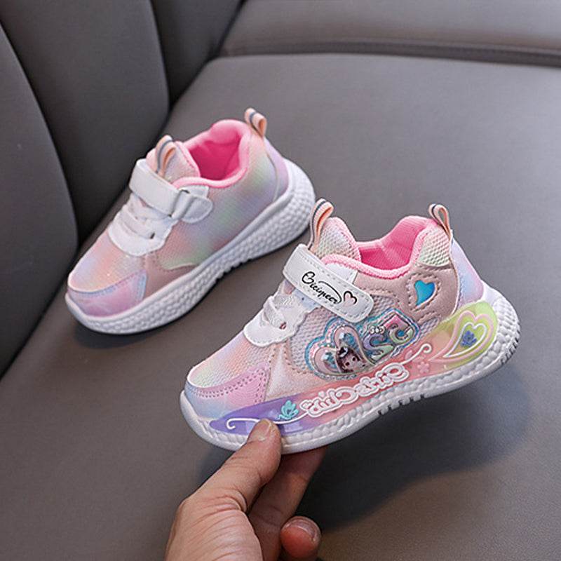 2023 New Breathable Girls LED Lighting Shoes Casual Sports Shoes - IRRAKIDS