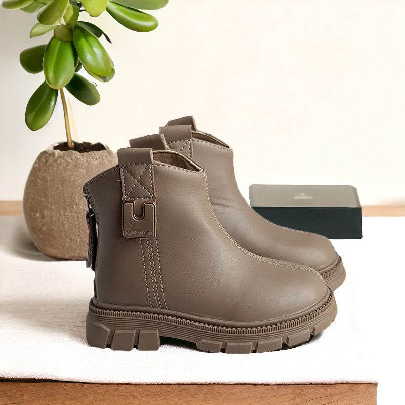 2024 Autumn & Winter Girls' Classic Martin Boots | Microfiber Leather, Wear-Resistant & Non-Slip Short Boots - IRRAKIDS