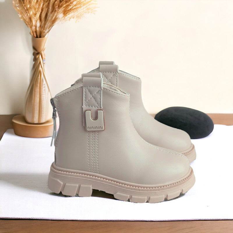 2024 Autumn & Winter Girls' Classic Martin Boots | Microfiber Leather, Wear-Resistant & Non-Slip Short Boots - IRRAKIDS