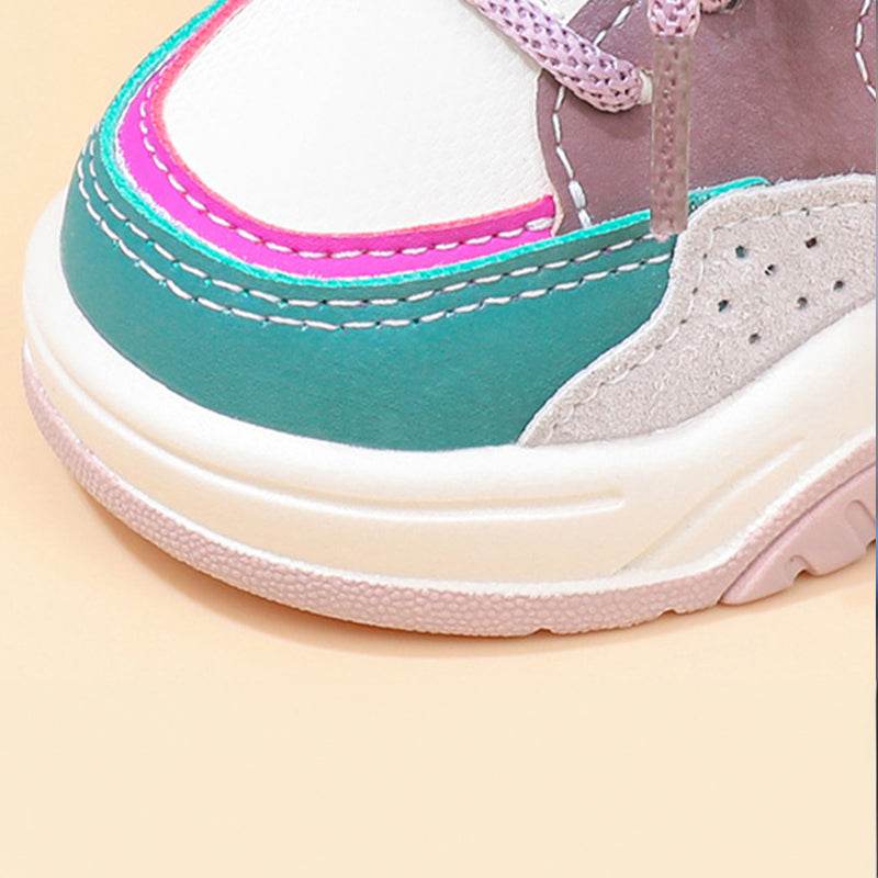 Autumn Children's High-Top Lightweight Sneakers – Soft-Soled Fashion Basketball Shoes for Boys & Girls - IRRAKIDS