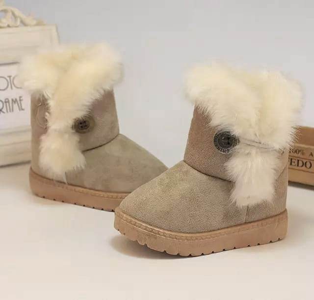 Cute and Cozy: Button-Closure Boots for Boys and Girls - IRRAKIDS