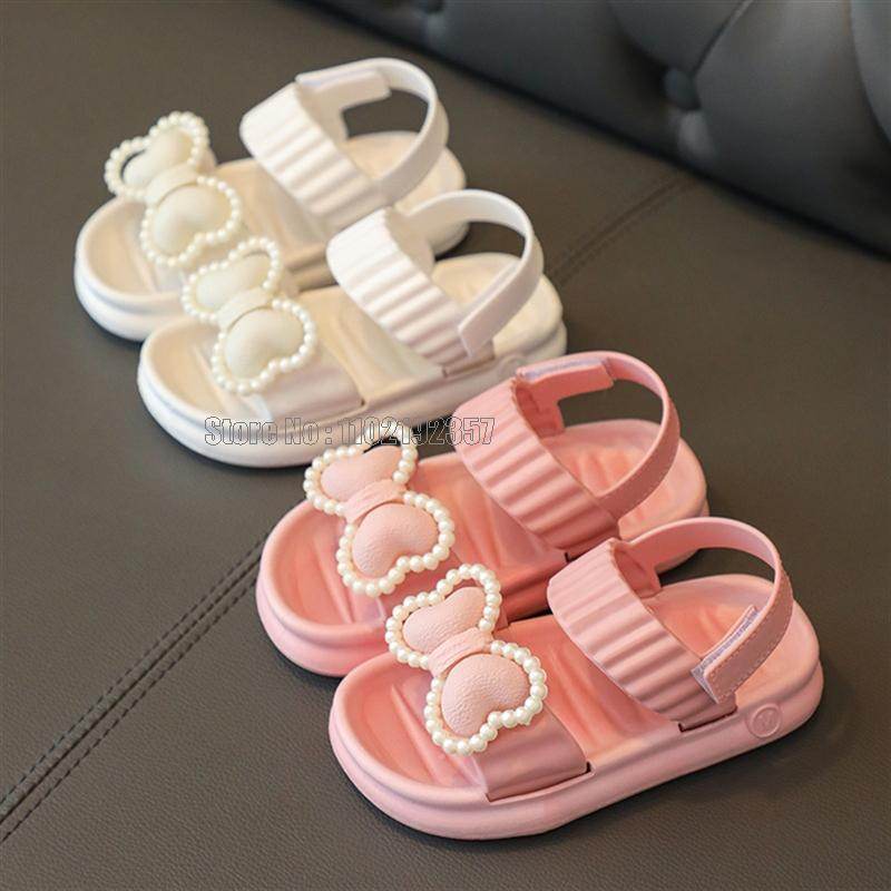 Beach Princess: Little Girls' Net Open-Toe Sandals with Non-Slip Sole - IRRAKIDS