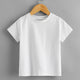 T-shirt uni à manches courtes pour enfants