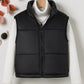 Chic Funnel Neck Zip Up Vest Puffer Coat for girls and boys- Casual Style with Sleeveless Comfort - IRRAKIDS