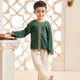 Festive Fusion: Modern and Traditional Long Sleeve Set for Young Boys
