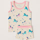 Unisex' Unicorn Print Sleeveless Bodysuit with Shorts - Soft and Comfortable Cotton