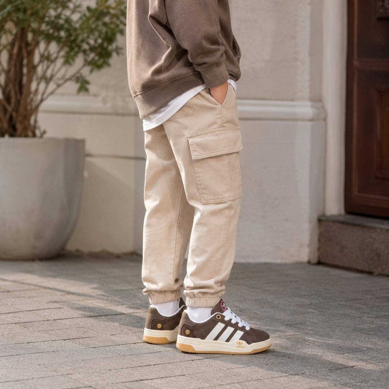 Kids Classic Stripe Sneakers – Comfortable Everyday Shoes