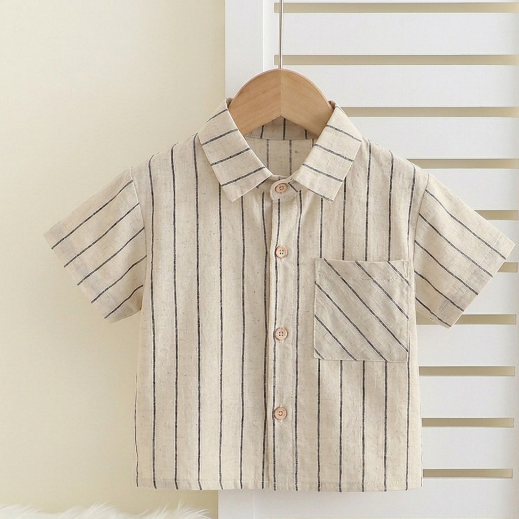 ✨ Trendy 3-Piece Summer Outfit Set for Boys – Casual Striped Style