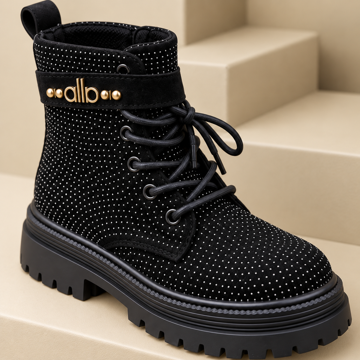 Sparkle Step Girls’ High-Top Boots – Stylish Comfort for Every Day