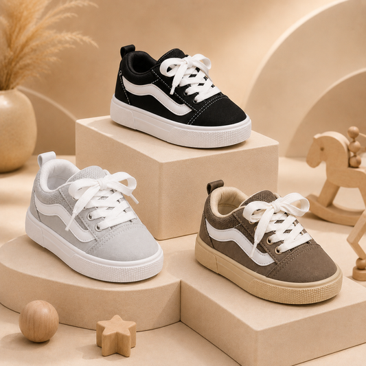 Kids Classic Casual Sneakers – Lightweight, Comfortable & Stylish Everyday Shoes for Boys & Girls