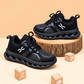Baskets sport en mesh pour enfant avec bride réglable, détail à lacets et semelle sculptée – Chaussures décontractées pour tous les jours en noir, gris et bleu marine