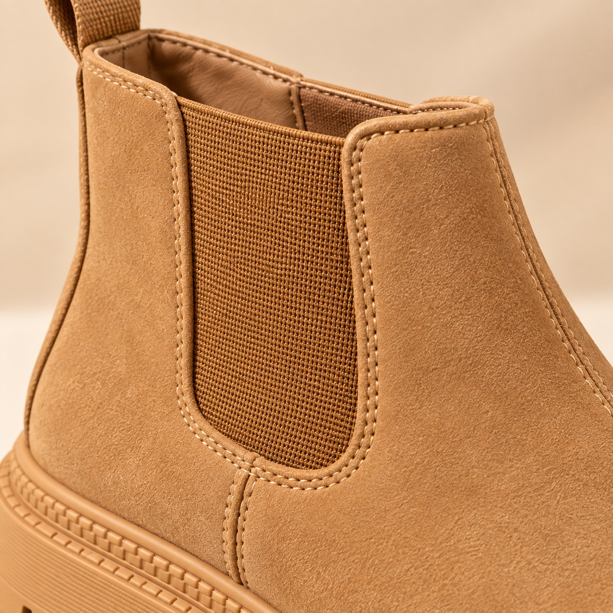 Kids’ Stylish Chelsea Ankle Boots with Elastic Side Panels, Rounded Toes and Chunky Treaded Sole
