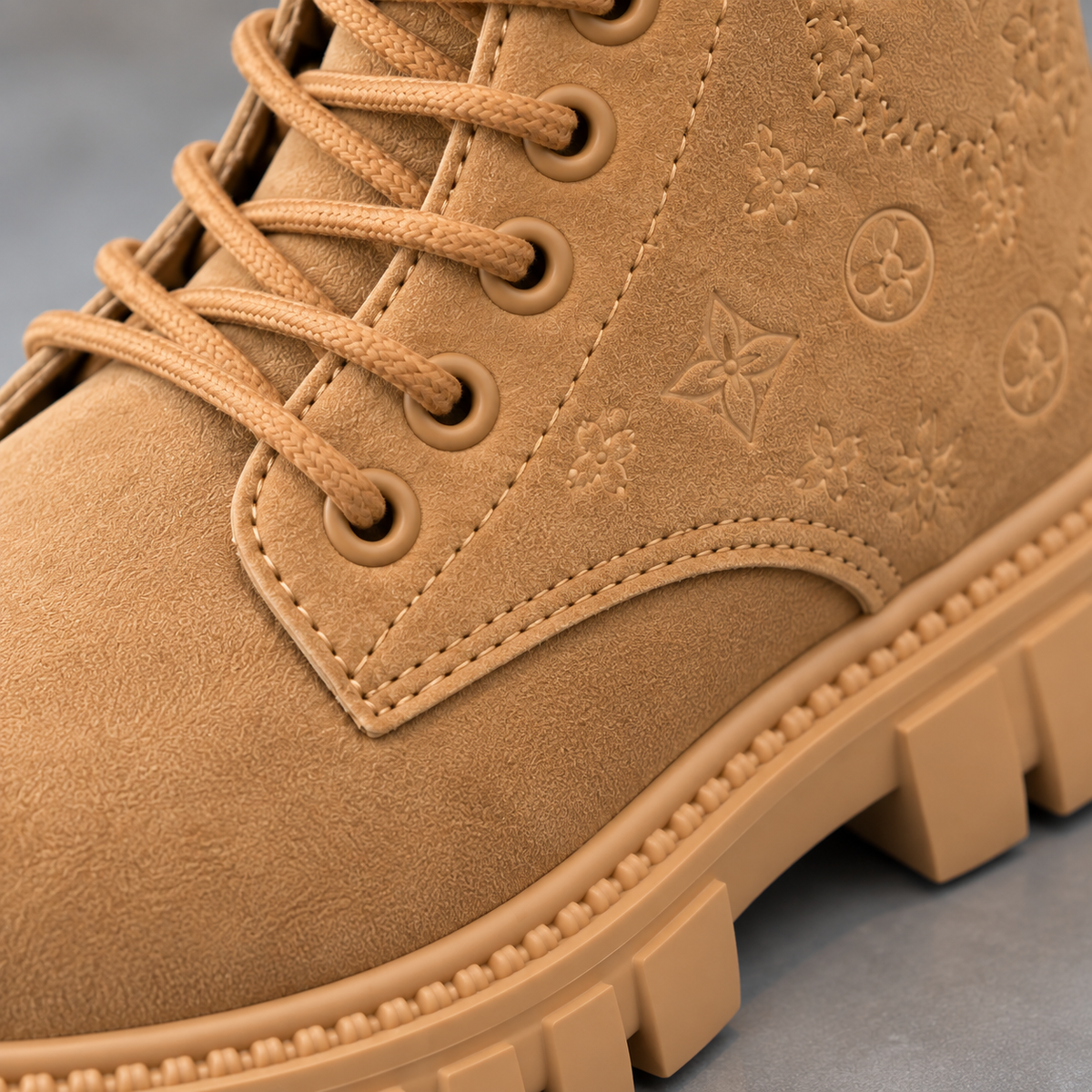 Premium Kids Winter Boots – Stylish High-Top Lace-Up Shoes with Comfortable Fit, Durable Non-Slip Sole & Warm