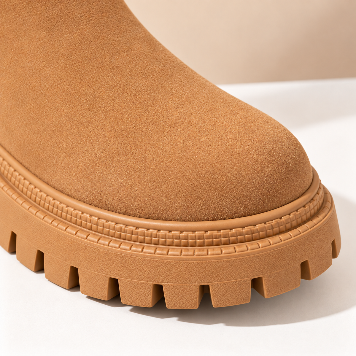 Kids’ Stylish Chelsea Ankle Boots with Elastic Side Panels, Rounded Toes and Chunky Treaded Sole
