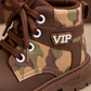 Kids’ Camouflage Lace-Up Ankle Boots with VIP Detail, Rounded Toe and Chunky Treaded Sole – Adventure-Inspired Style in Black, Brown and Camel