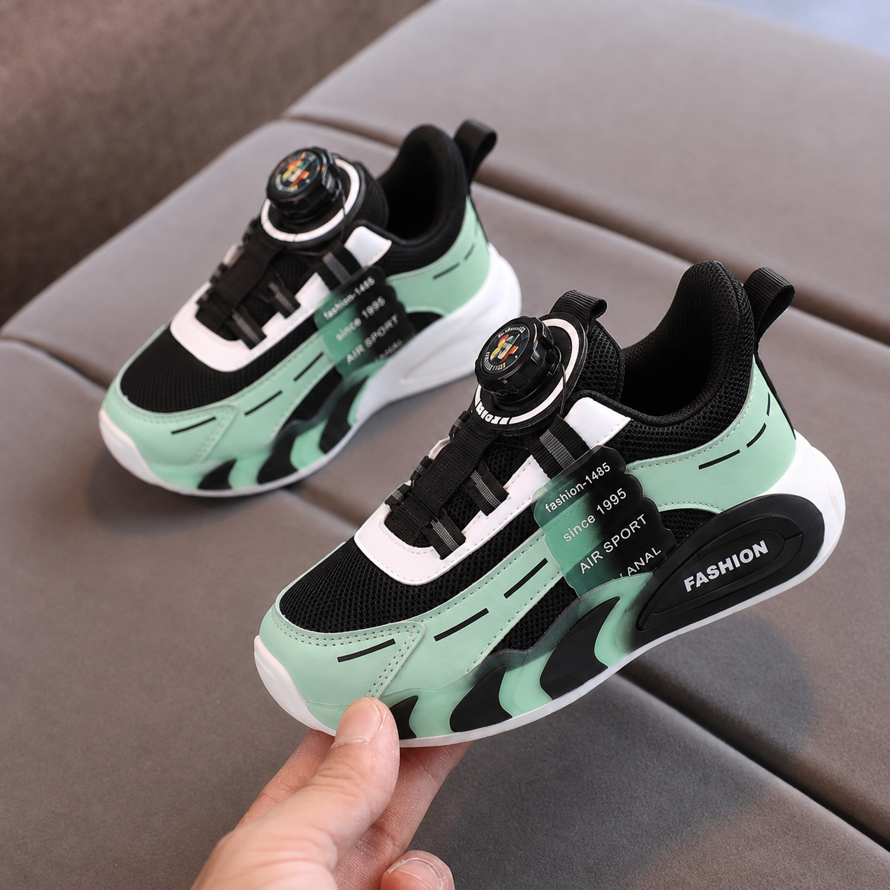 Comfort, style, and practicality — the perfect sneakers for active kids.