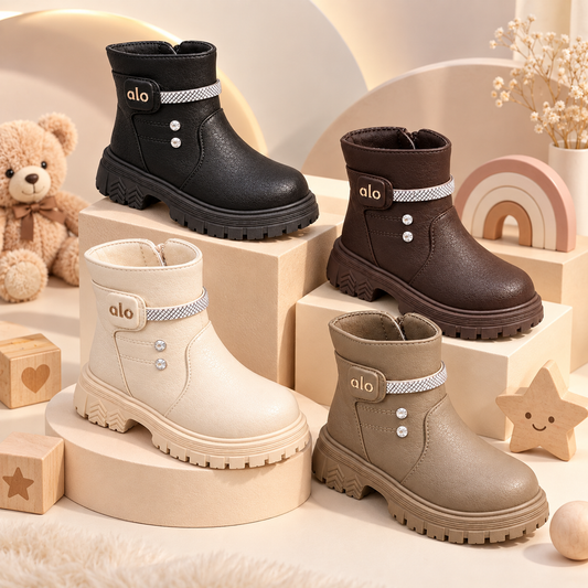 Girls’ Chic Ankle Boots – Stylish Comfort for Every Little Step
