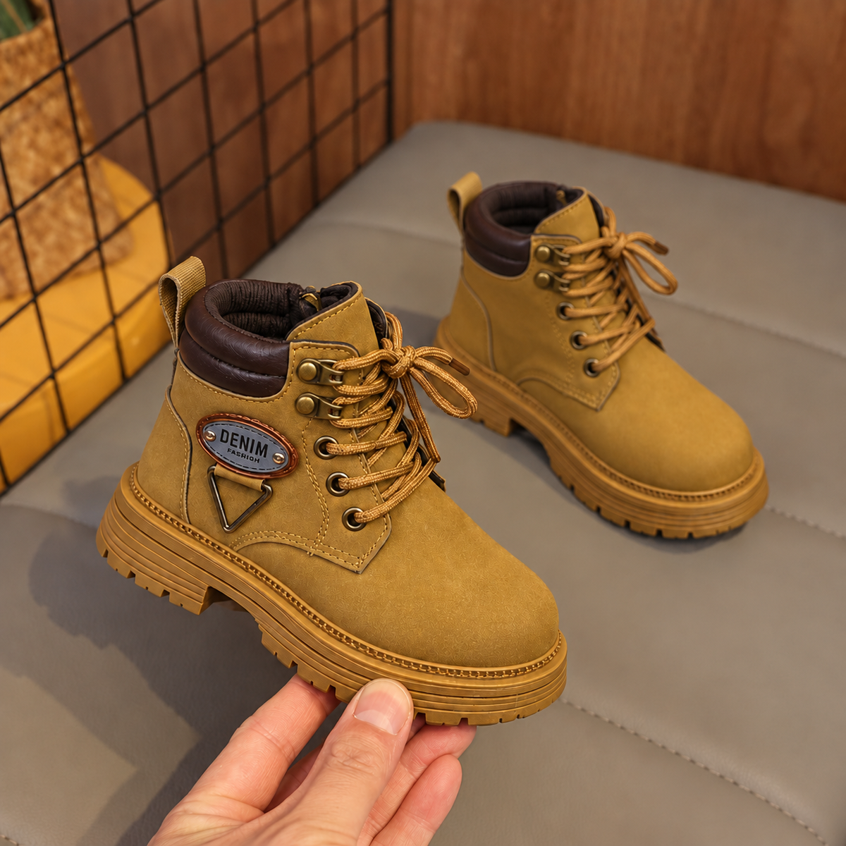 Little Boys’ Classic Lace-Up Adventure Boots