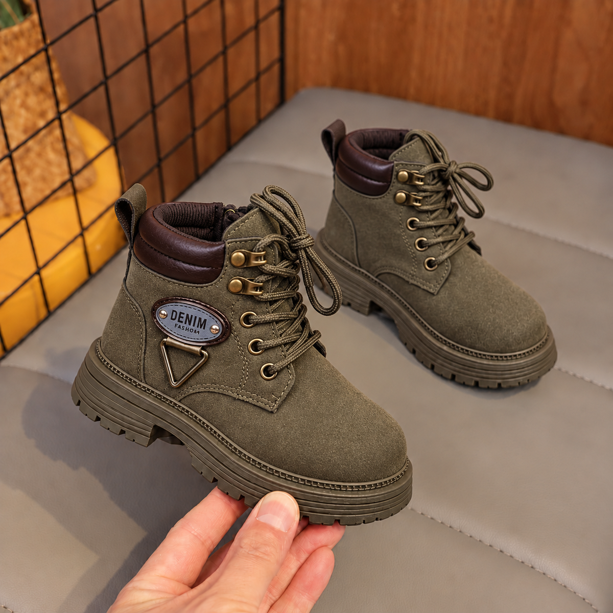 Little Boys’ Classic Lace-Up Adventure Boots